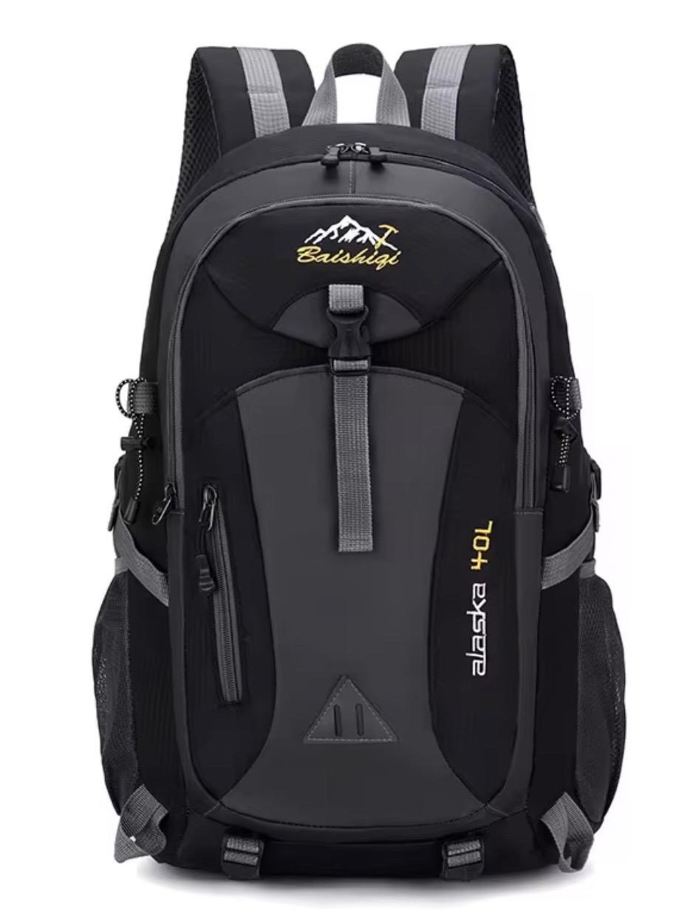 Alaska 40L Men's Backpack - Black & Gray